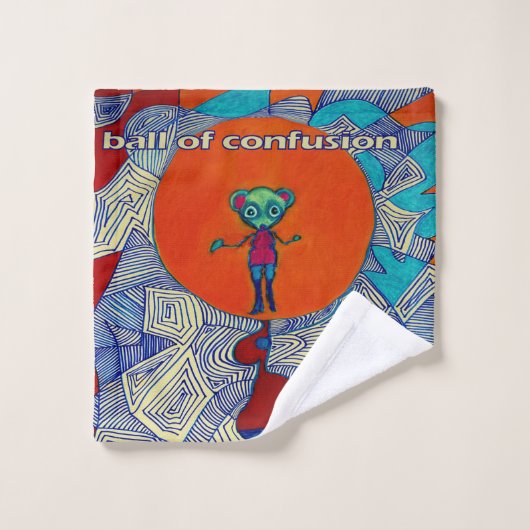 Washandje met bal van verwarring (Wasdoekje)