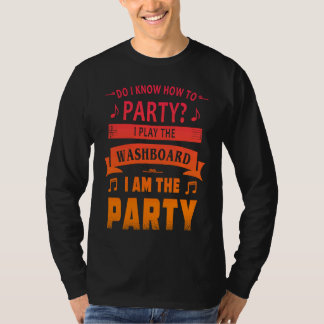 Washboard Player Party T-shirt