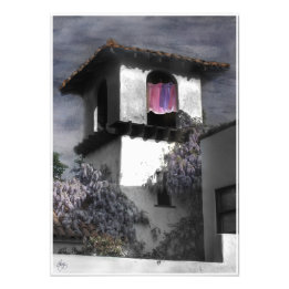 Washday in the Tall Tower Open Edition Afdrukken Foto Afdruk