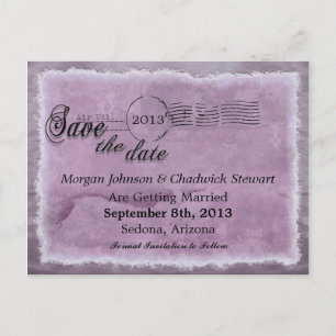 Washed Lav Rue Save the Date Briefkaarten