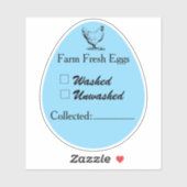 Washed or Unwashed Egg Sticker Collected Date (Feuille)