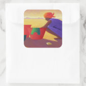 Washer Woman 1999 Vierkante Sticker (Tas)