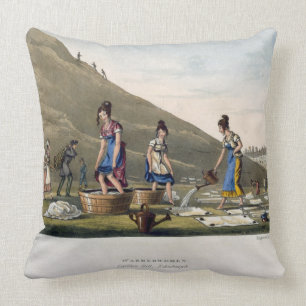 Washerwomen, Calton Hill, Edinburgh, uit 'Airy No. Kussen