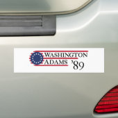 Washington Adams '89 Bumpersticker (Op auto)