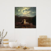 Washington Allston / Moonlit Landscape, 1809 Poster (Keuken)
