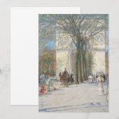 Washington Arch, lente van Frederick Childe Hassam (Voorkant / Achterkant)