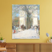 Washington Arch, lente van Frederick Childe Hassam Canvas Afdruk (Insitu (Woonkamer))