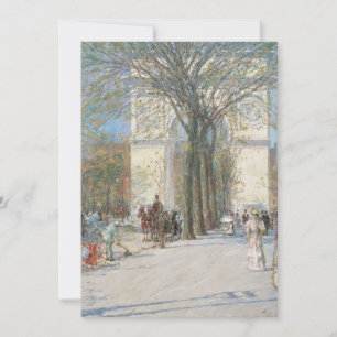 Washington Arch, Spring door Frederick Childe Hass