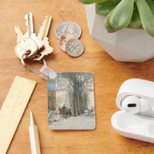 Washington Arch, Spring door Frederick Childe Hass Sleutelhanger