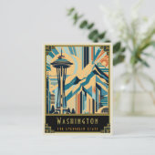 Washington | Art. Deco Briefkaart (Staand voorkant)