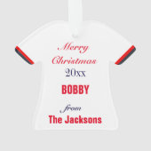 Washington Baseball Jersey Ornament (achterkant)