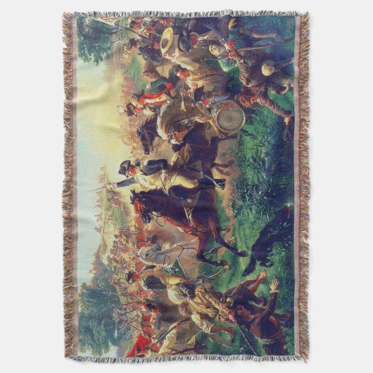 Washington belt de troepen in Monmouth Deken (Voorkant Verticaal)