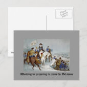 Washington bereidt zich voor op de Delaware Briefkaart (Voorkant / Achterkant)