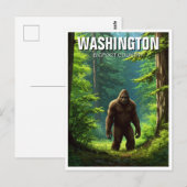 Washington Bigfoot land Briefkaart (Voorkant / Achterkant)