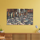 Washington - Binnenste Uitzicht van een zalm Canvas Afdruk (Insitu (Woonkamer))