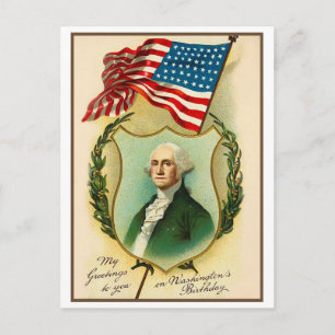 Washington Birthday Greeting Briefkaart