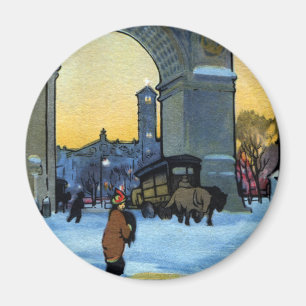 Washington Boog bij Winter Twilight Magneet