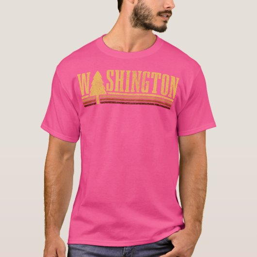 Washington Boom State Pride Camping Hiking T-shirt (Voorkant)
