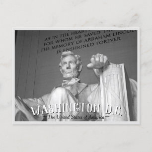 Washington, C.C - carte postale de statue