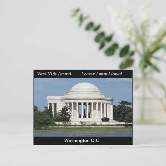 Washington - carte postale (Debout devant)