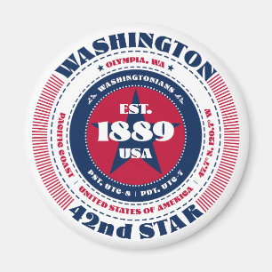 Washington Circle typografie souvenirmagneet Magneet