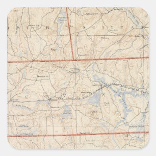 Washington Country, Rhode Island Vierkante Sticker