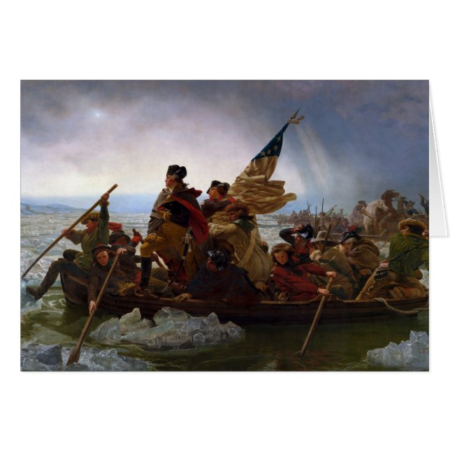 Washington croisant le Delaware par Emanuel Leutze (Devant horizontal)