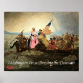 Washington Cross-Dressing the Delaware Poster (Devant)