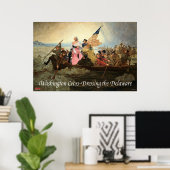 Washington Cross-Dressing the Delaware Poster (Bureau à domicile)