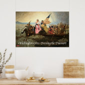 Washington Cross-Dressing the Delaware Poster (Cuisine)