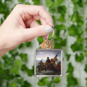 Washington Crossing Delaware Art Sleutelhanger (Hand)