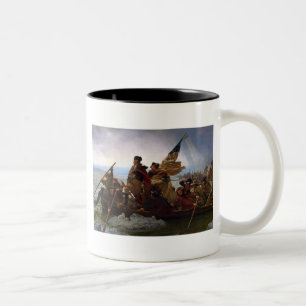 Washington Crossing Delaware Kunst Tweekleurige Koffiemok