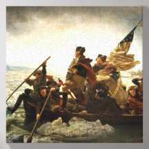 Washington Crossing the Delaware beroemd gemaakt d