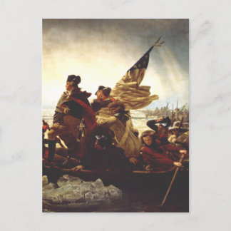 Washington Crossing the Delaware door Emanuel Leut Briefkaart