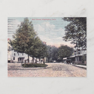 Washington CT, Main Street, 1914 Briefkaart