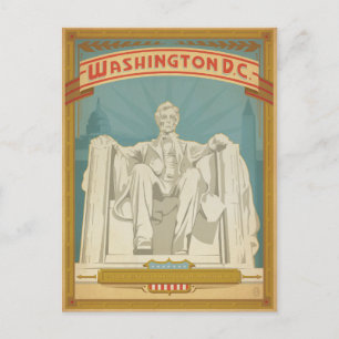 Washington D.C. - Abe Lincoln Briefkaart