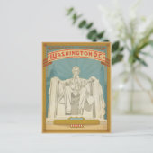 Washington D.C. - Abe Lincoln Briefkaart (Staand voorkant)