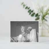 Washington, D.C. - Abraham Lincoln Statue Carte po (Debout devant)