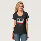 Washington D.C. Barcode Skyline Capital Graffiti S T-shirt (Voorkant volledig)