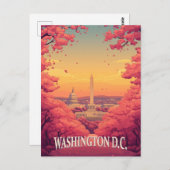 Washington D.C. Briefkaart (Voorkant / Achterkant)