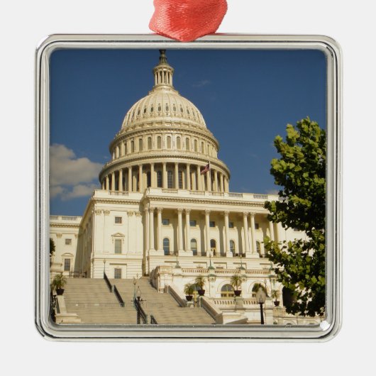 Washington D.C. Capitol Building Metalen Ornament (Voorkant)