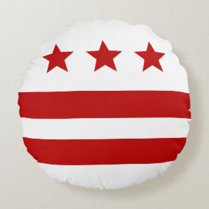 Washington D.C. City flag Rond Kussen