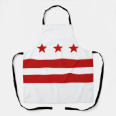Washington D.C. flag Apron Schort (Voorkant)