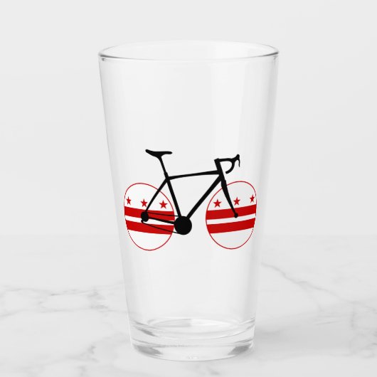 Washington D.C. Flag Cycling Glas (Voorkant)