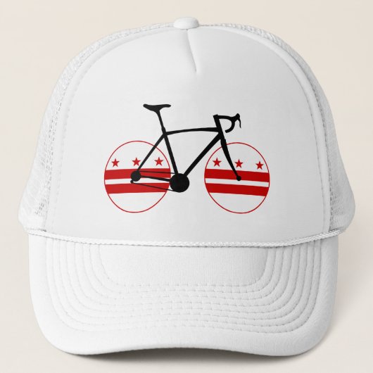 Washington D.C. Flag Cycling Trucker Pet (Voorkant)