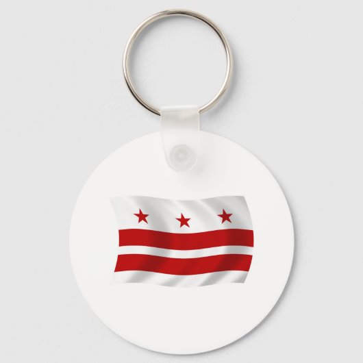 Washington D.C. Flag Sleutelhanger (Voorkant)