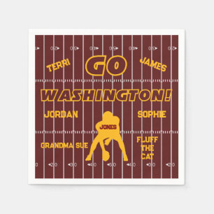 Washington D.C. Football Fan Paper Napkin Servet