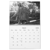 Washington D.C. in zwart-wit Kalender (Mar 2026)