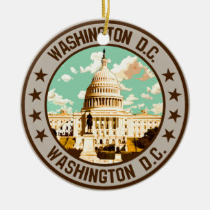 Washington D.C. Keramisch Ornament