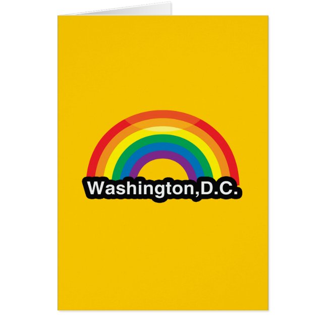 WASHINGTON D.C. LGBT PRIDE RAINBOW (Voorkant)
